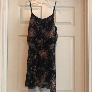 Floral Black Dress